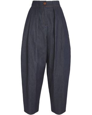 Palmer//Harding Cotton-Blend Solo Trousers - Blue