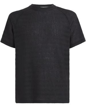 Our Legacy Wool-Blend Stripe Arcade T-Shirt - Black