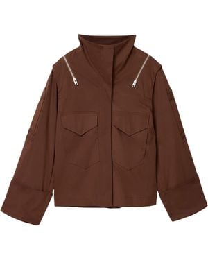 AllSaints Cotton Leighton Utility Jacket - Brown