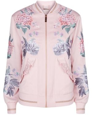 Ted Baker Allisza Floral Bomber Jacket - Pink