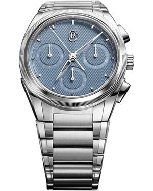 Parmigiani Fleurier Stainless Steel Tonda Pf Chronograph Watch - Grey