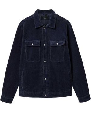 AllSaints Corduroy Castleford Overshirt - Blue