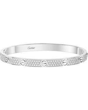 Cartier And Diamond Love Bracelet - White