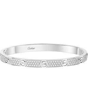 Cartier And Diamond Love Bracelet - White