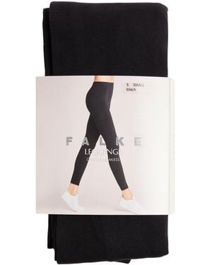 FALKE Cotton Leggings - Black