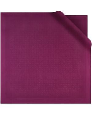 BVLGARI Silk Logomania Scarf - Purple
