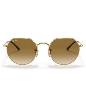 Ray-Ban Rb3565 Jack Irregular Sunglasses - Metallic