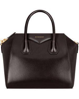 Givenchy Small Leather Antigona Top-Handle Bag - Black
