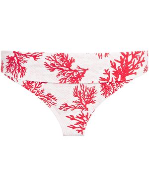 Heidi Klein Fold-Over Scala Bikini Briefs - Pink