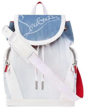Christian Louboutin Explorafunk Denim Backpack - Blue