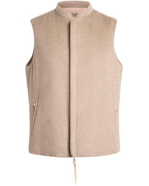 Alan Scott Cashmere-Blend Zibeline Gilet - Natural