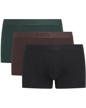 BOSS Stretch-Organic Cotton Trunks - Black