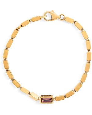 Suzanne Kalan And Pastel Sapphire Thick Block Chain Bracelet - Metallic