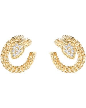 Boucheron And Diamond Serpent Bohème Earrings - Metallic