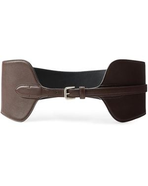 Ralph Lauren Leather Corset Belt - Brown