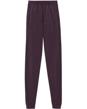 Saint Laurent Wool Sweatpants - Purple