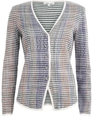 Veronica Beard Nadialine Knit Jacket - Blue