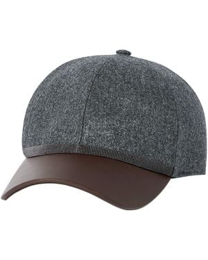 Brunello Cucinelli Virgin Wool Baseball Cap - Grey