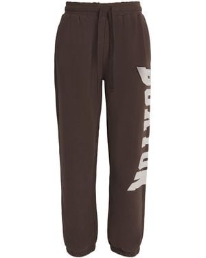 Cole Buxton Cotton Logo Joggers - Brown