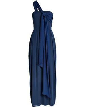 MAX&Co. Jersey Draped Maxi Dress - Blue