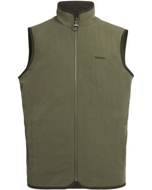 Barbour Reversible Fleece Gilet - Green