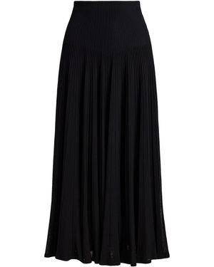 Ralph Lauren Knitted Celia Midi Skirt - Black