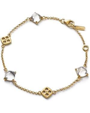 Baccarat Vermeil And Crystal Mini Médicis Bracelet - Metallic