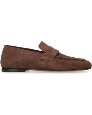 Officine Creative Suede Blair Loafers - Brown