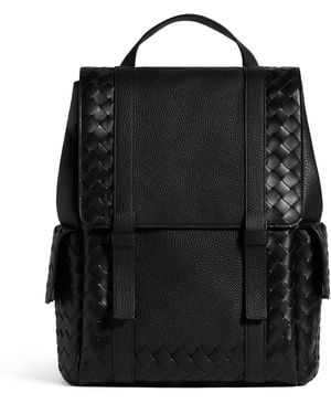 Bottega Veneta Calfskin Back-To-School Backpack - Black