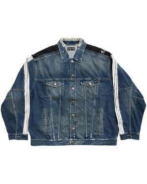 Balenciaga Cut-Up Tracksuit Jacket - Blue