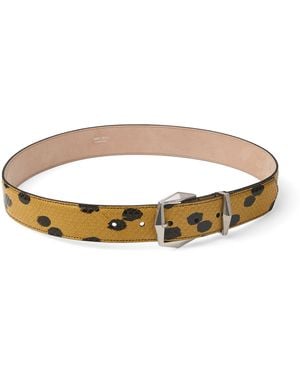 Jimmy Choo Diamond Leather Belt - Brown