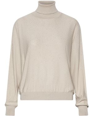Marella Sequinned Jumper - White