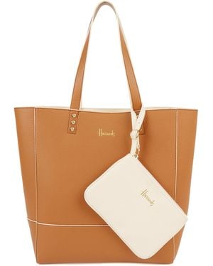 Harrods Fern Reversible Tote Bag - Brown