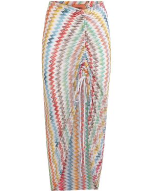 Missoni Zigzag Ruched Maxi Skirt - Multicolour