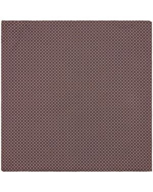 Pal Zileri Silk Jacquard Pocket Square - Brown