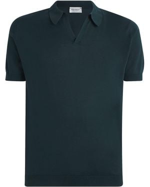 John Smedley Sea Island Cotton Noah Polo Shirt - Green