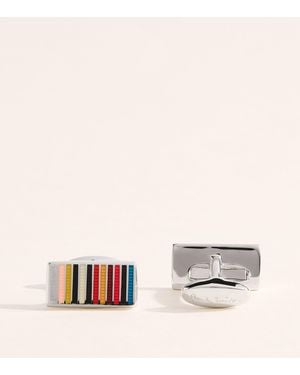 Paul Smith Signature Stripe Cufflinks - Multicolor