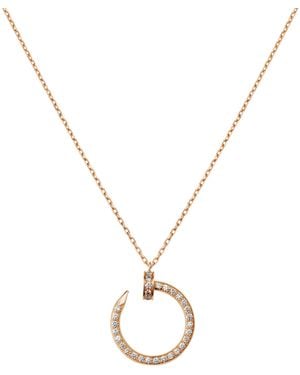 Cartier And Pavé Diamond Juste Un Clou Necklace - Metallic