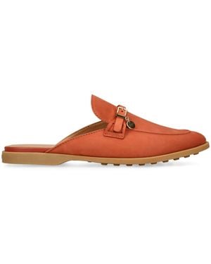 Tod's Suede Slippers - Brown