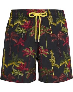 Vilebrequin Palm Embroidery Mistral Swim Shorts - Multicolour