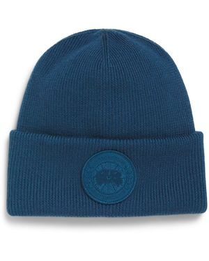 Canada Goose Wool Arctic Toque Beanie - Blue