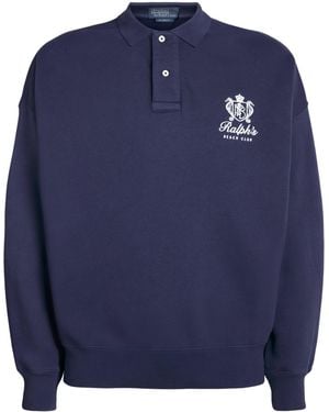 Polo Ralph Lauren Cotton-Blend Beach Club Polo Jumper - Blue