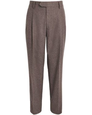 Gabriela Hearst Wool-Cashmere Arthur Trousers - Brown