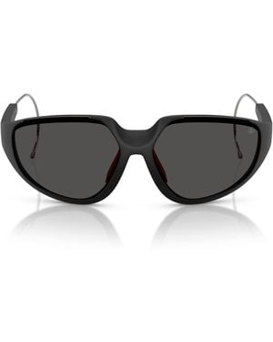 Moncler Laszer Irregular Sunglasses - Black