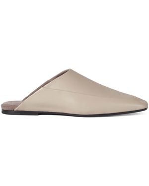 Brunello Cucinelli Leather Mules - Grey