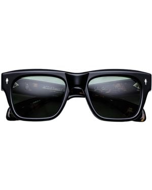 Jacques Marie Mage Johnny Cash Rectangular Sunglasses - Black