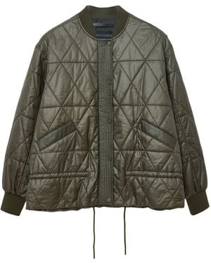 AllSaints Quilted Alii Bomber Jacket - Green