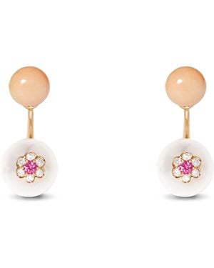 David Morris Rose, Diamond And Sapphire Berry Ear Jacket - White