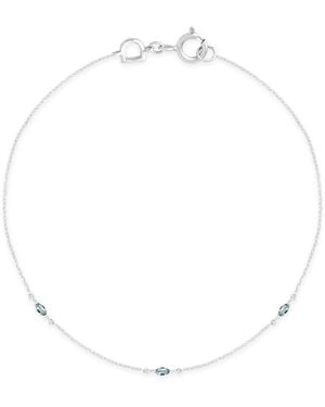 Astrid & Miyu And Alexandrite Marquise Bracelet - White