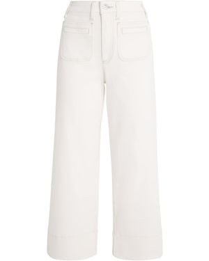PAIGE Anessa Wide-Leg Jeans - White